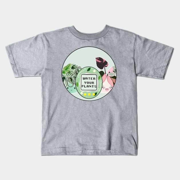 Tamagotchi Houseplants Kids T-Shirt by GelsGarden